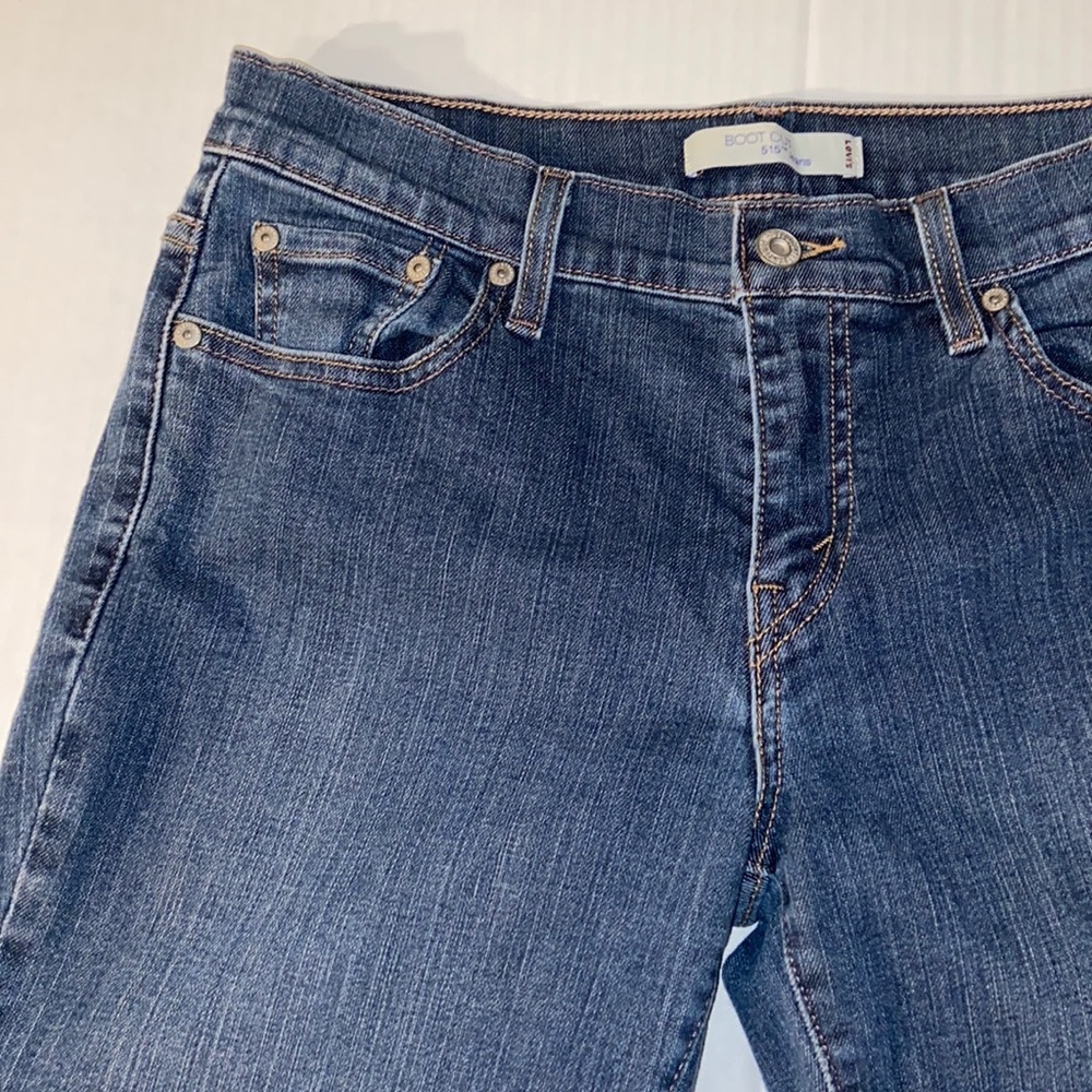 Levi’s 515 Women’s Bootcut Blue Jeans Size 6 Short - Picture 10 of 14